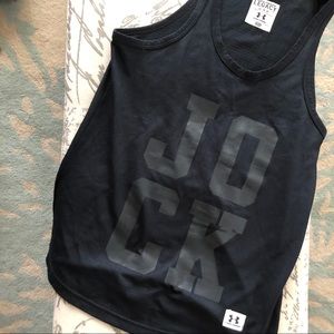 Under Armour Legacy Black Jock Mesh Tank size xs